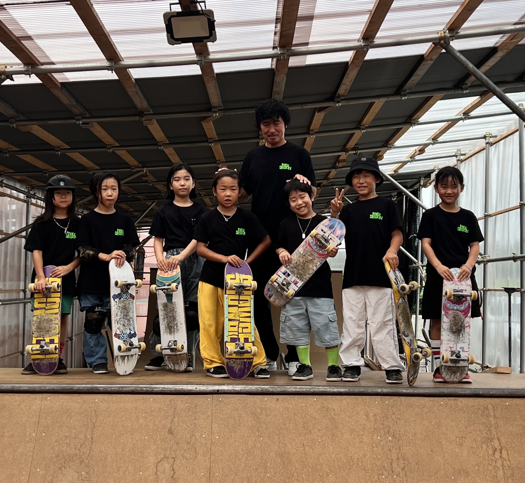 フリーセッションキッズスケートボード塾出場選手