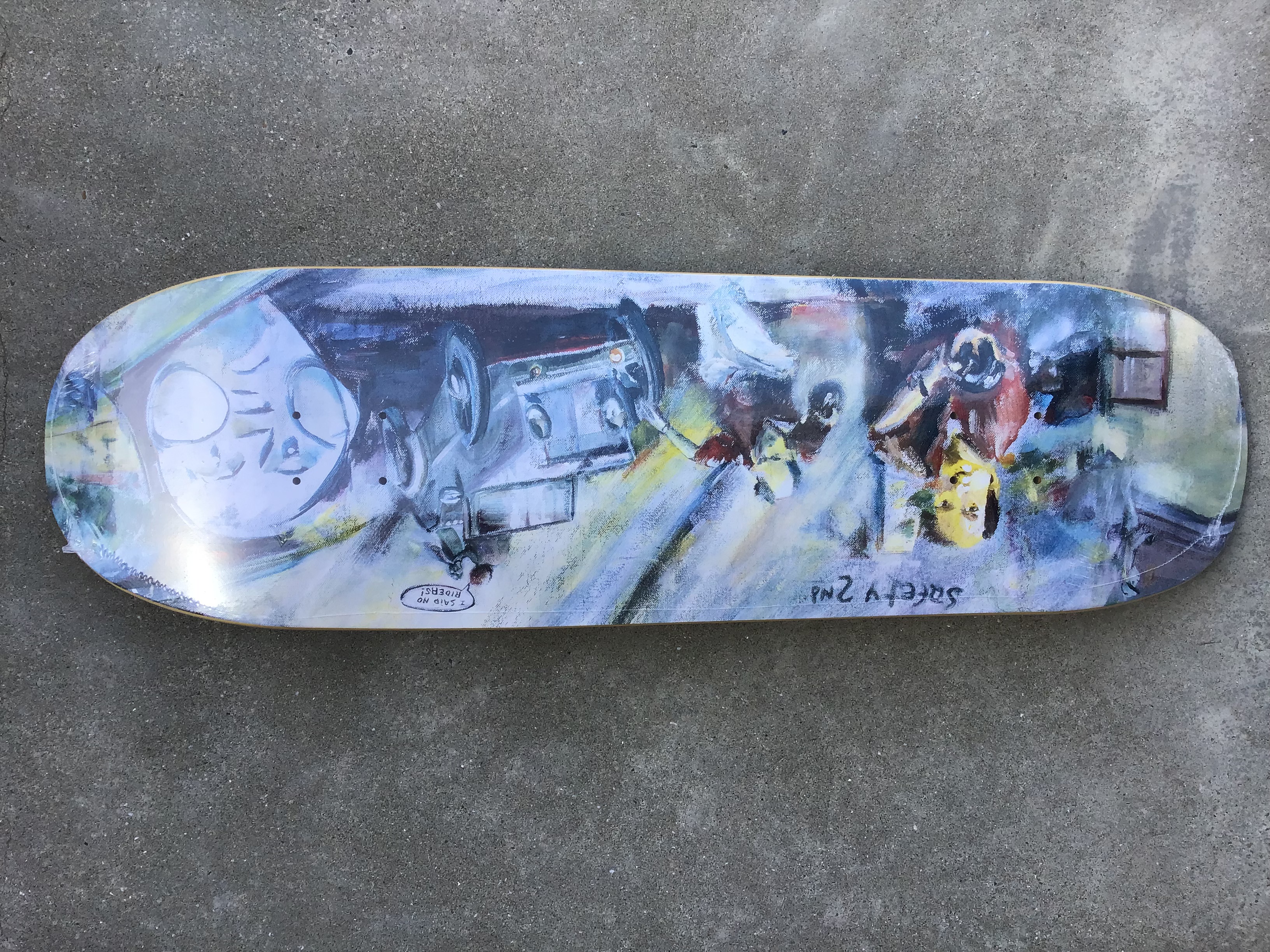THE HEATED WHEEL NO RIDERS SLICK SHAPED DECK 9.25インチ スケート