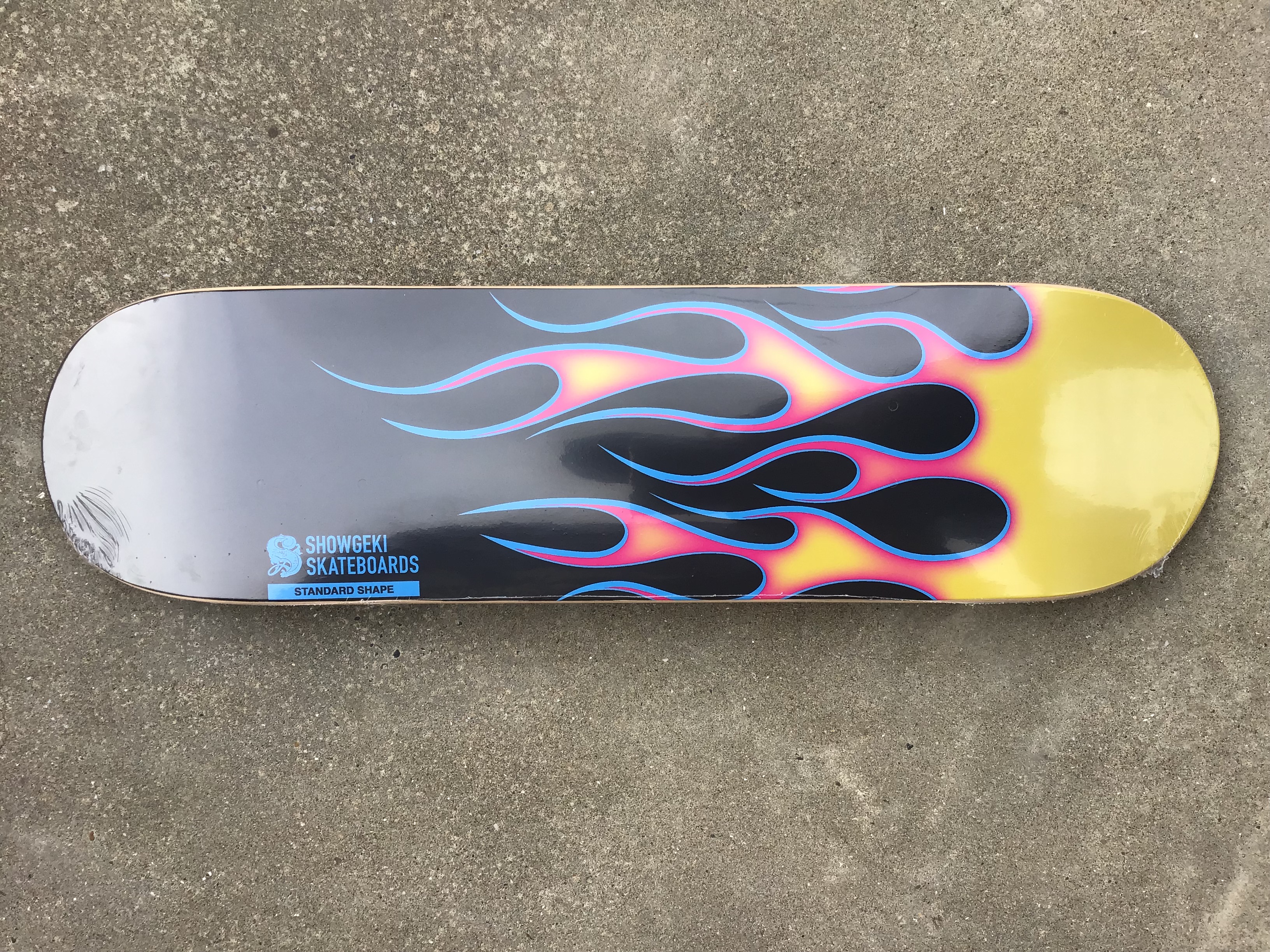 SHOWGEKI SKATEBOARDS FLAME BLACK ショウゲキ スケートボード