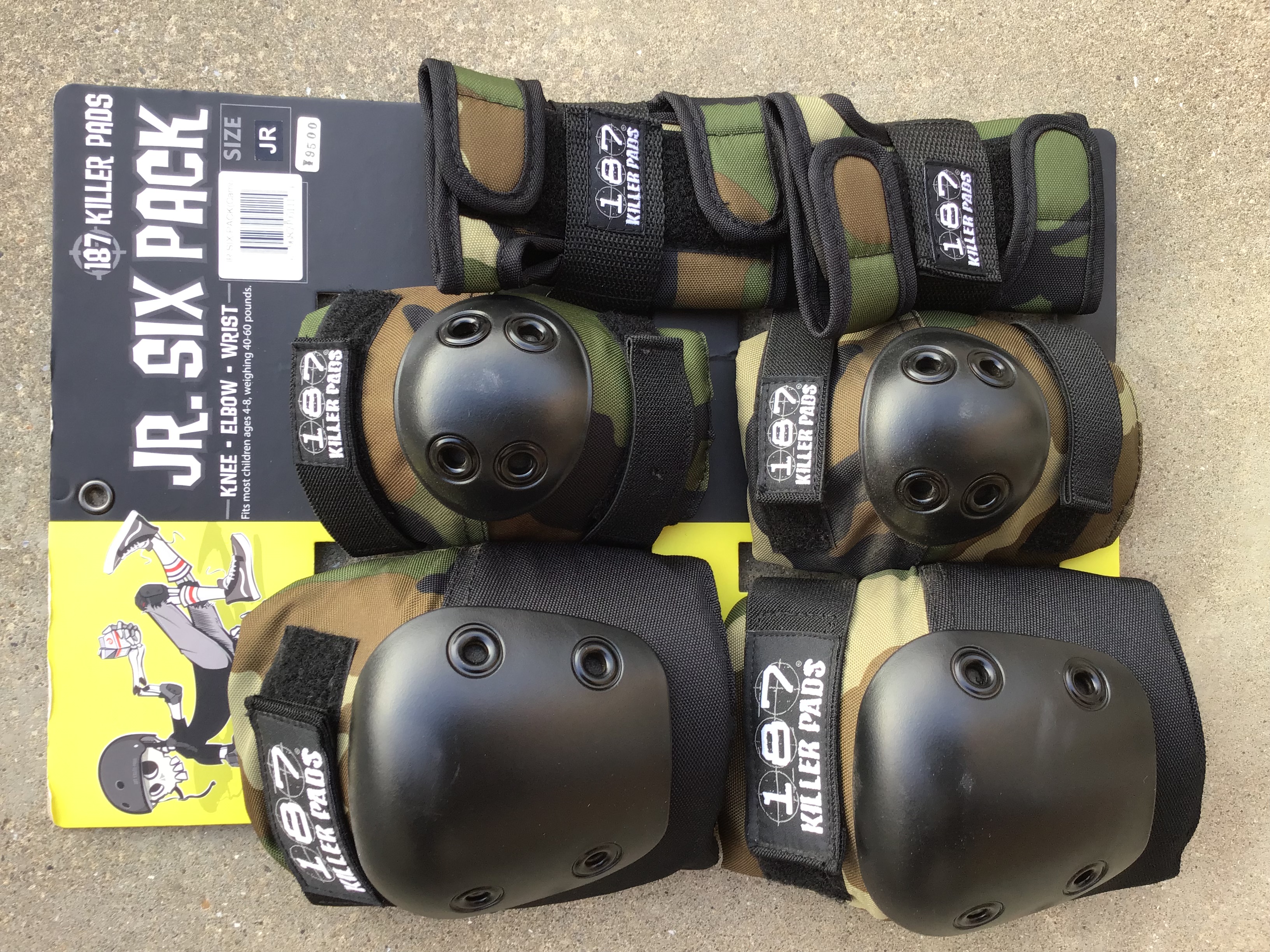 187 KILLER PADS SIX PACK JRサイズ CAMO キラーパッド シックスパック ...