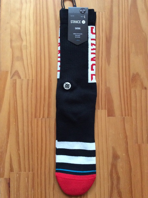 STANCE SOCKS CASUAL OG Black Red スタンスソックス スタンス 靴下 ブラック レッド スケボー スケートボード  SKATEBOARD free-session