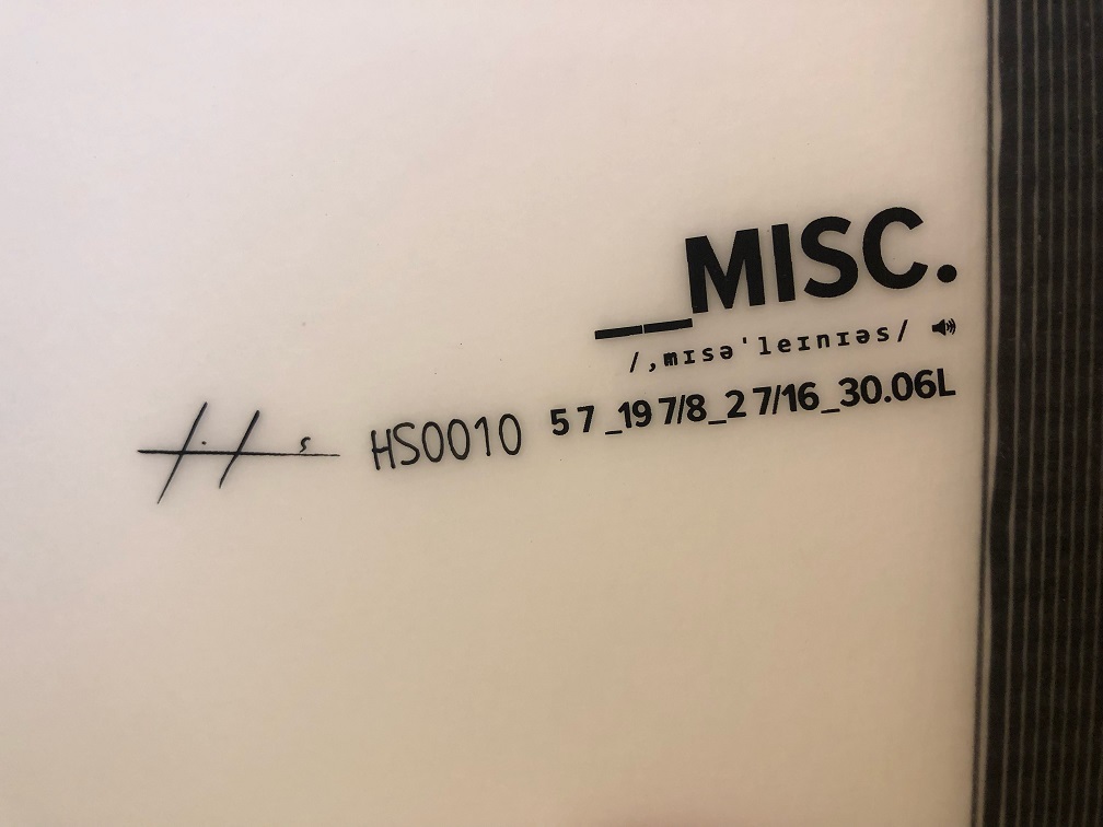Haydenshapes Surfboard MISC. 5'7